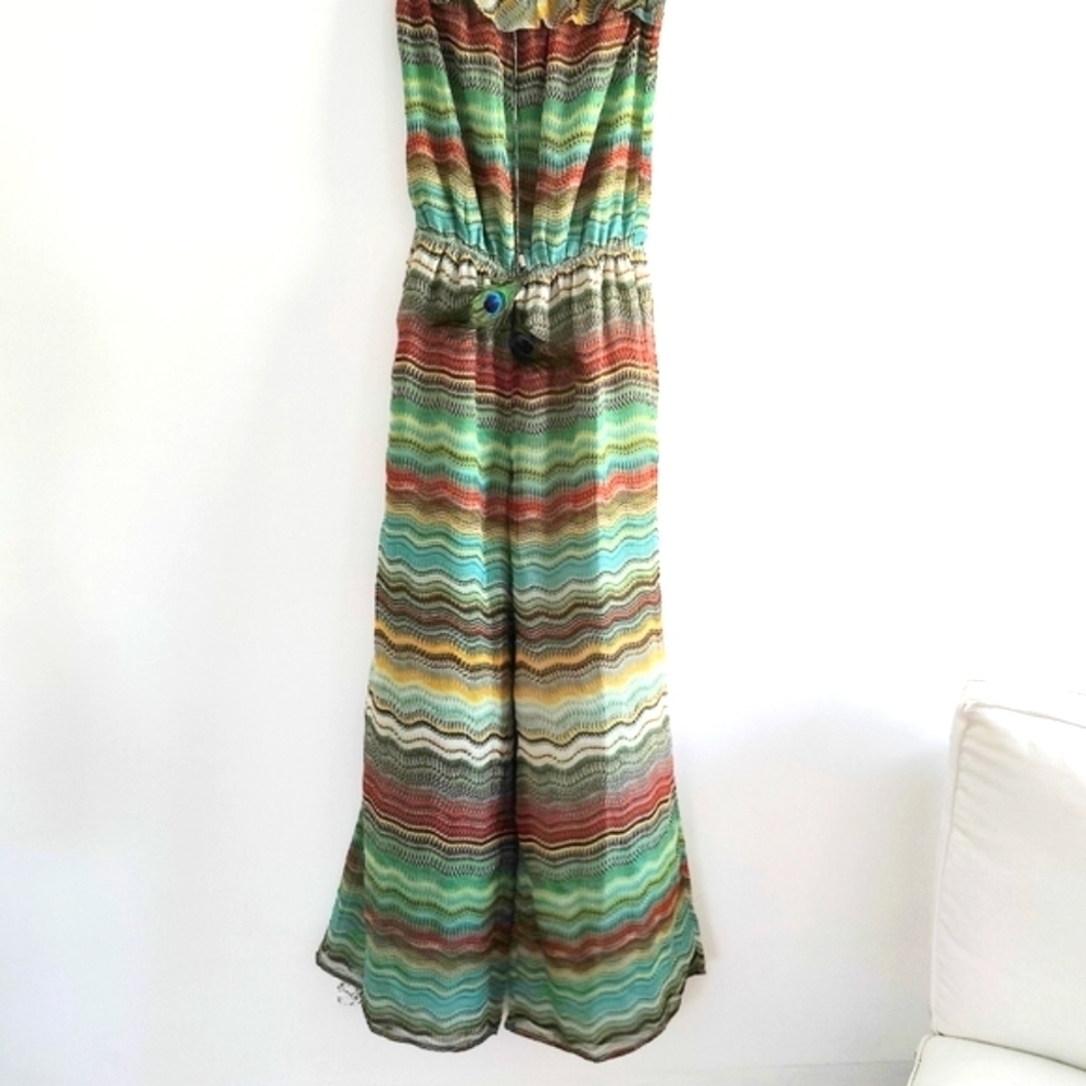 Strapless Jumpsuit by Gracia / Elastic Waist / Med/Large